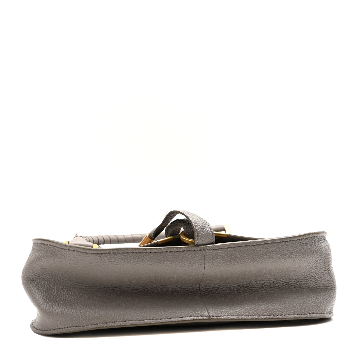 Chloe Calfskin Small Marcie Saddle Shoulder Bag Cashmere Grey 4 of 10