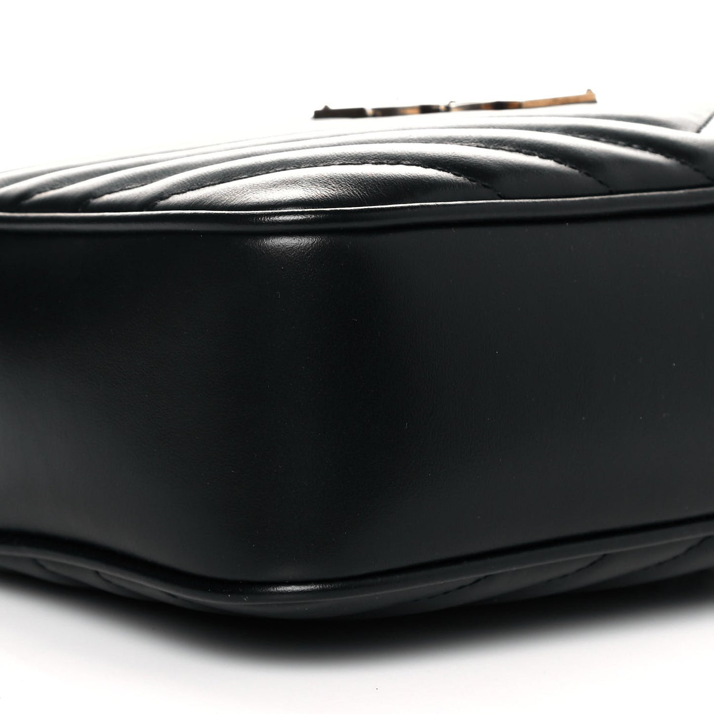Calfskin Matelasse Monogram Lou Camera Bag Black