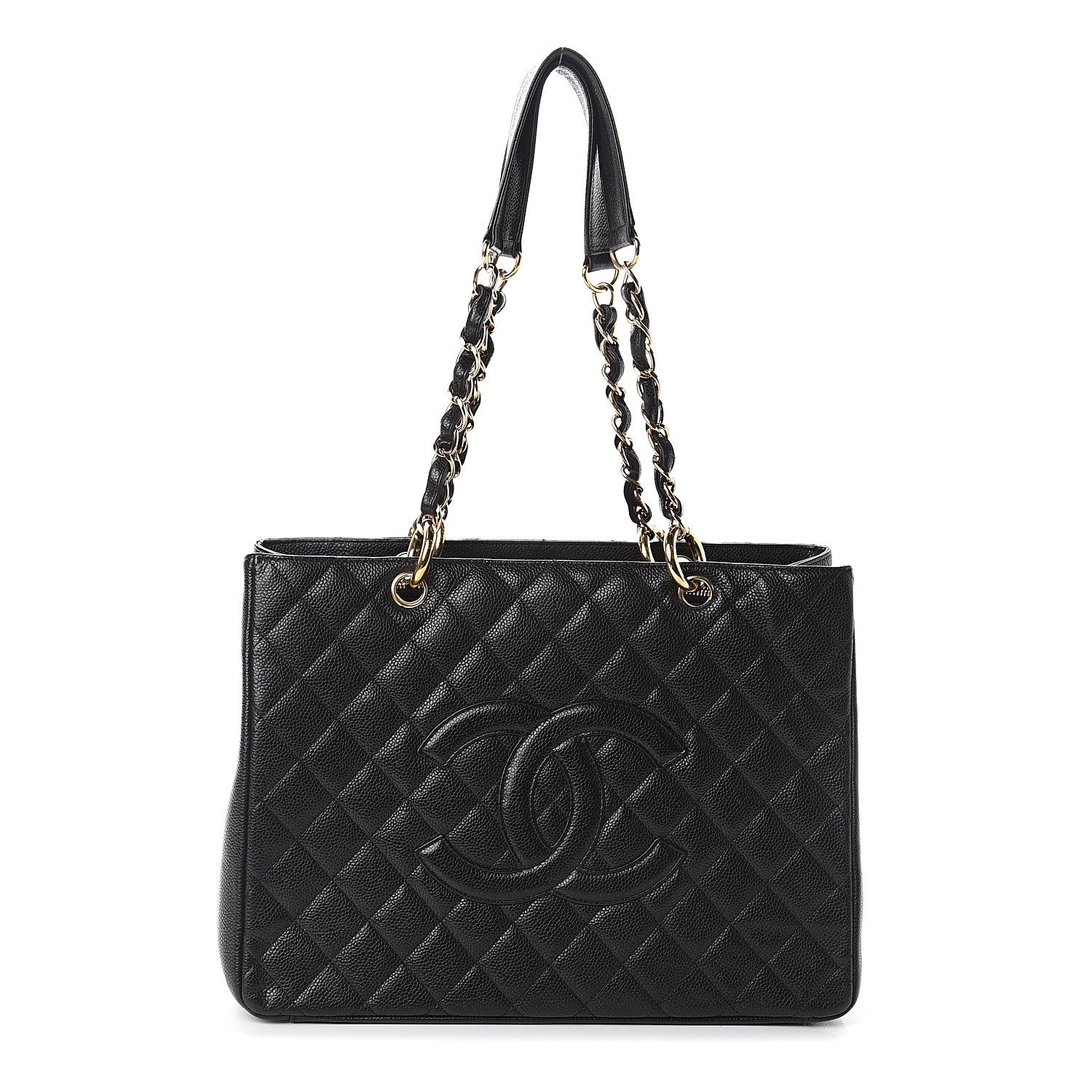 Chanel Caviar Quilted Grand Shopping Tote GST Black 1 of 9