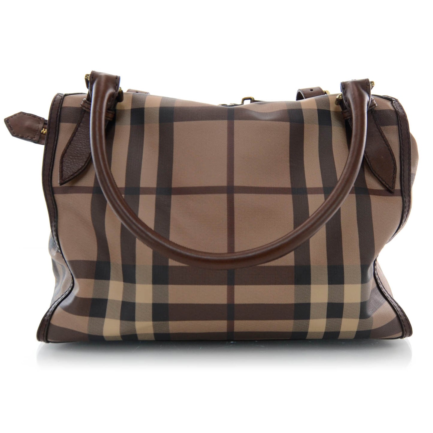 Smoked Check Chain Bag