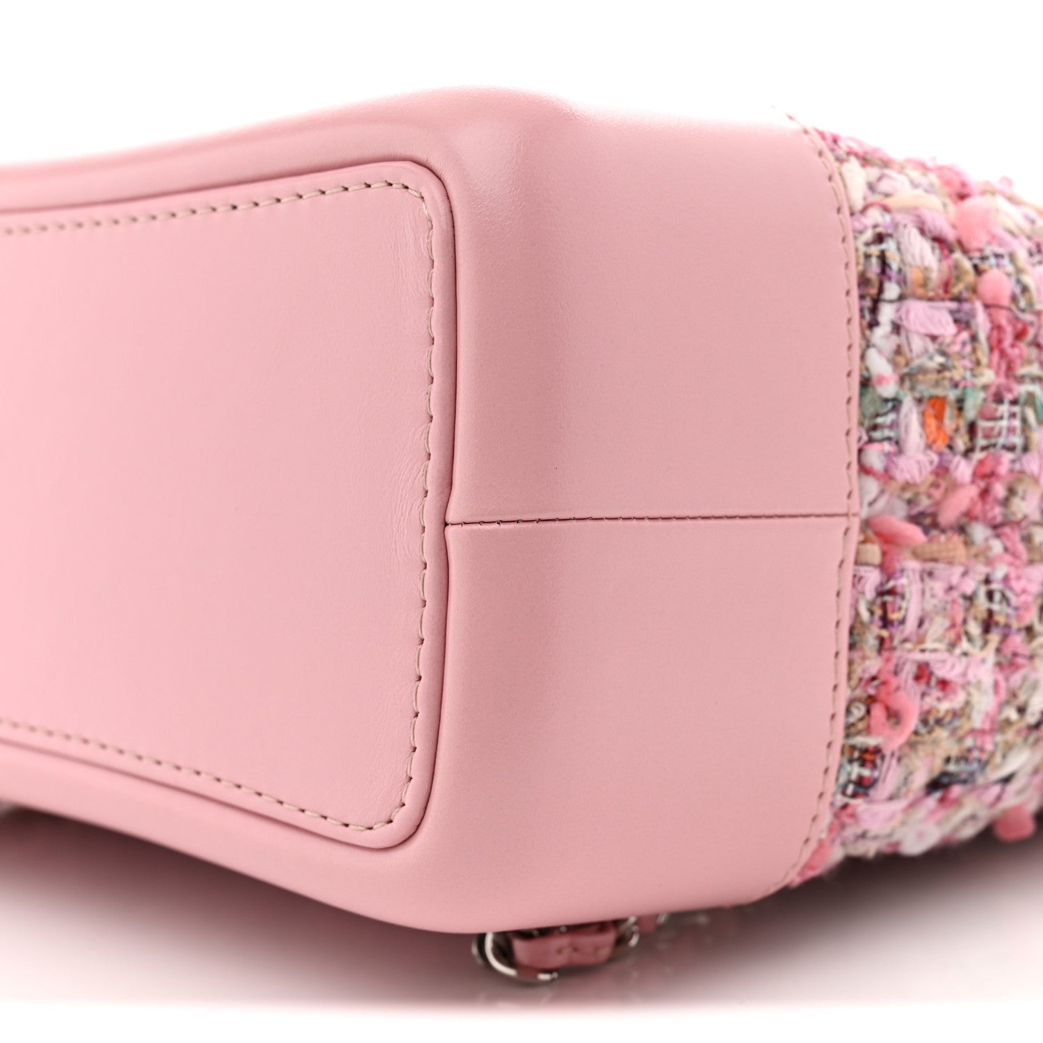 Chanel Tweed Calfskin Quilted Gabrielle Backpack Pink 10 of 11
