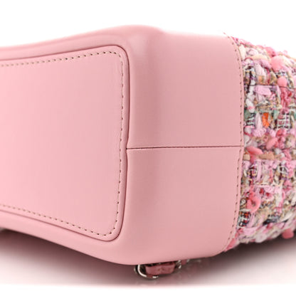 Chanel Tweed Calfskin Quilted Gabrielle Backpack Pink 10 of 11