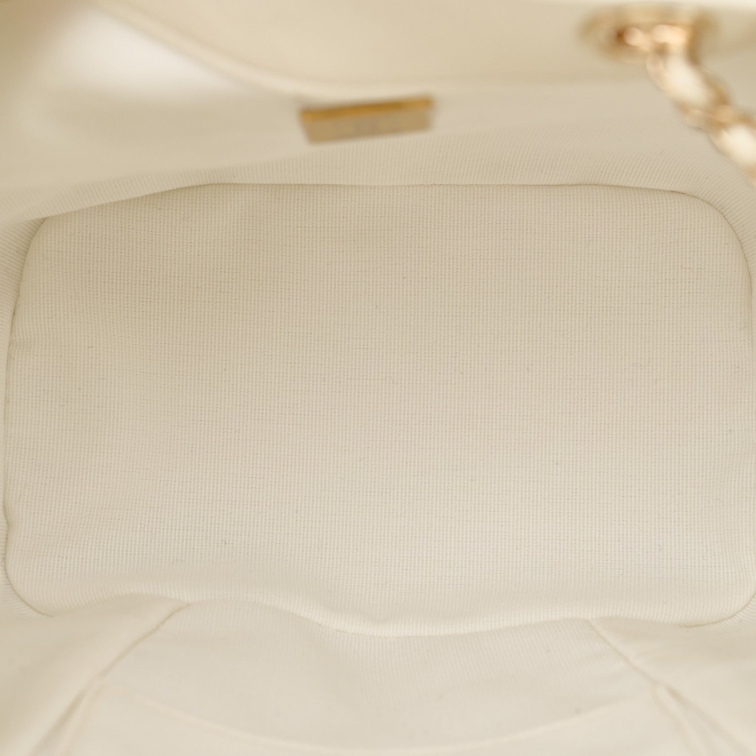 Chanel Glazed Aged Calfskin Quilted Small Duma Drawstring Backpack White 5 of 11