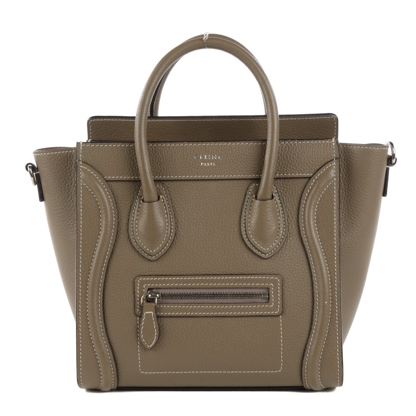 Drummed Calfskin Nano Luggage Souris