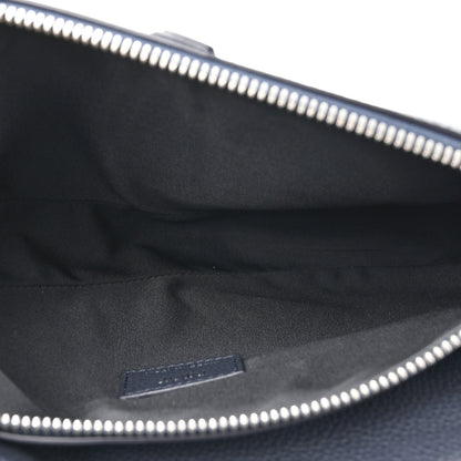 Christian Dior Grained Calfskin Kim Jones Saddle Bag Navy Blue 5 of 10