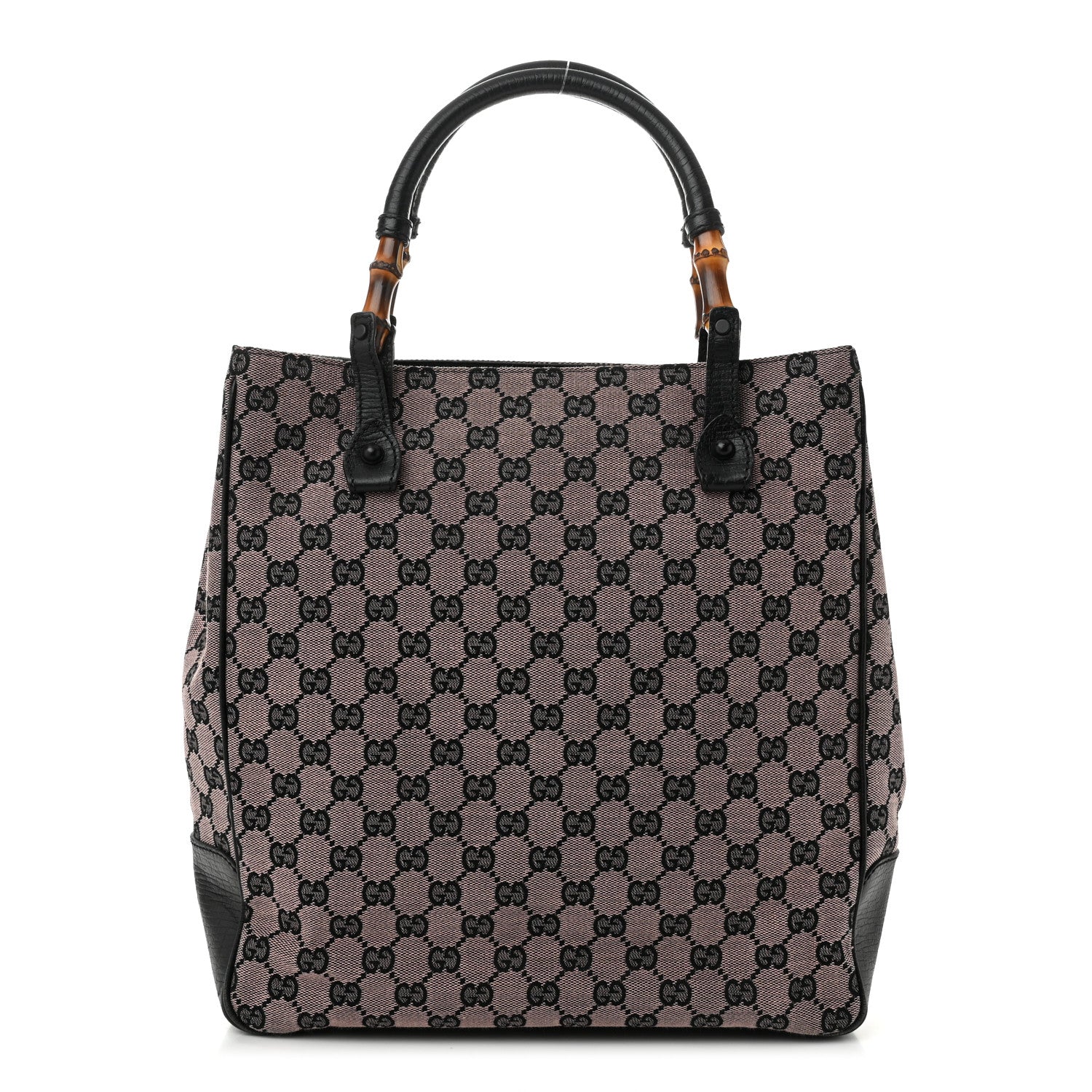 Gucci Monogram Bamboo Handle Bag Pink 1 of 11