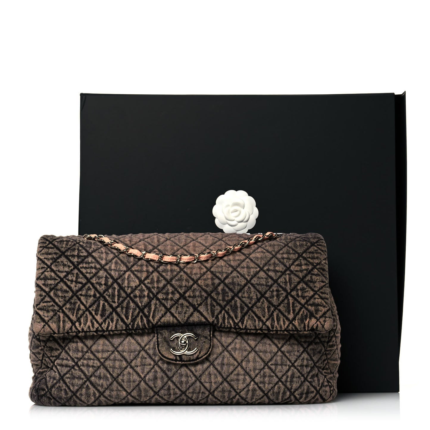Denim Quilted Denimpression XXL Flap Rose Clair
