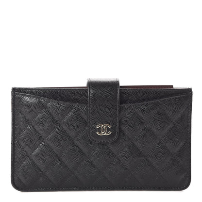 Chanel Caviar Quilted Classic Strap Pouch Black 1 of 10