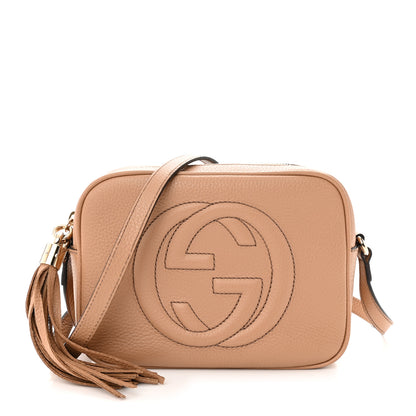 Gucci Pebbled Calfskin Small Soho Disco Bag Camelia 1 of 10