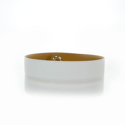 Hermes Epsom Monogram Kimono Belt w 24 Faubourg Twilly Blanc 2 of 5