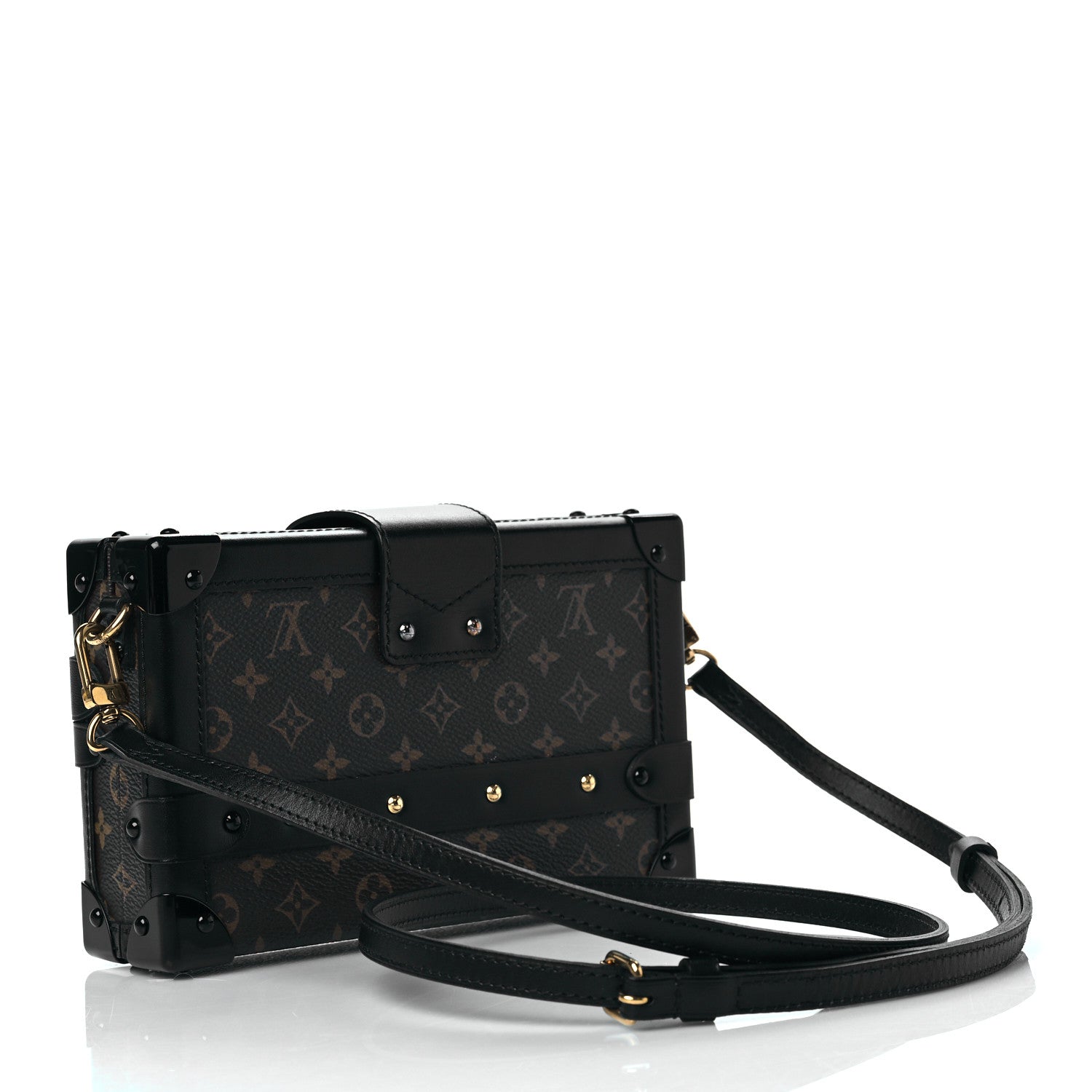 Louis Vuitton Monogram Petite Malle Black 3 of 9