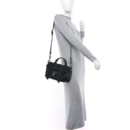 Proenza Schouler PROENZA SCHOULER Snakeskin Tiny PS1 Satchel Black 2 of 11