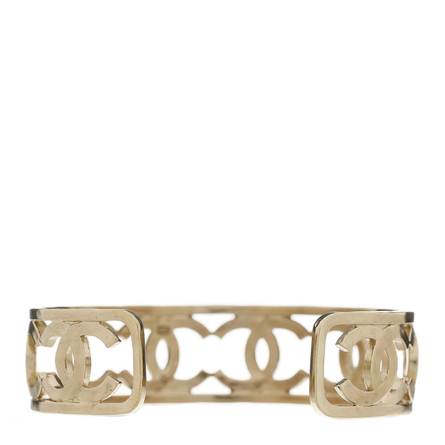 Metal Logo CC Cuff Gold