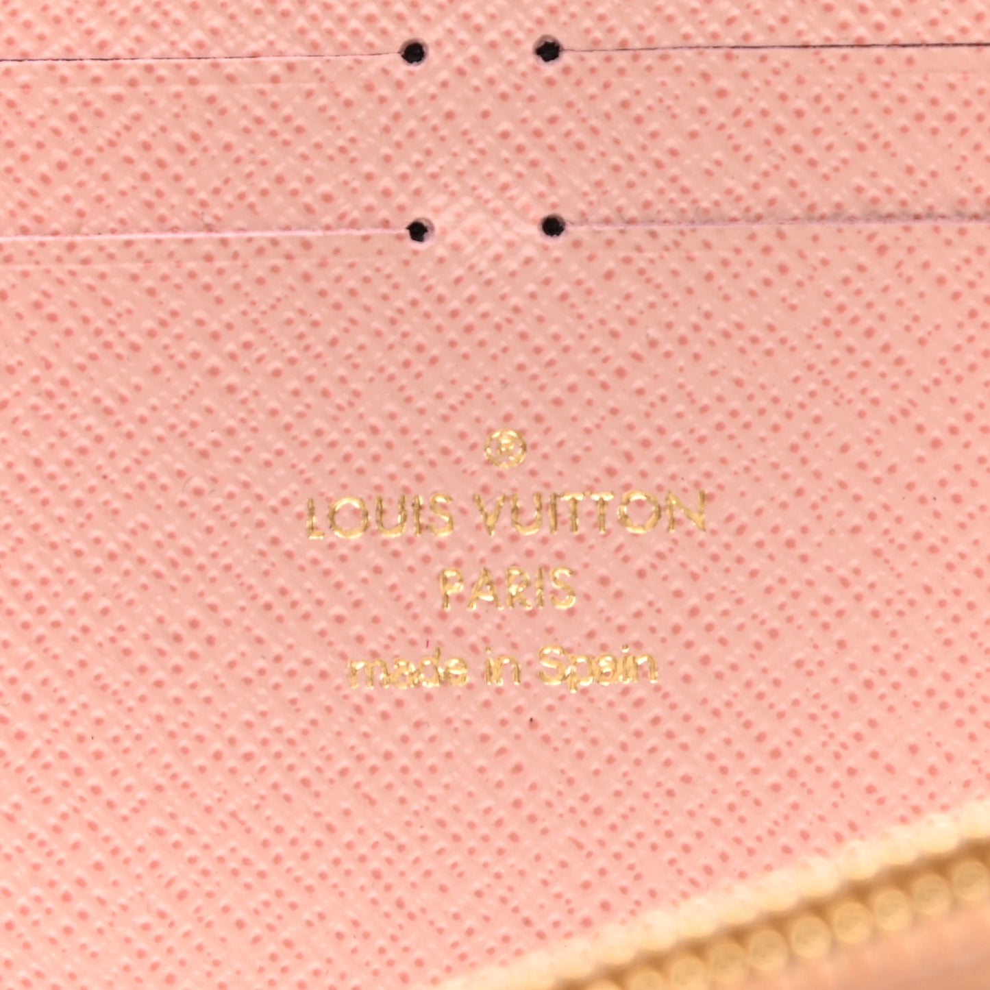 Damier Azur Clemence Wallet Rose Ballerine
