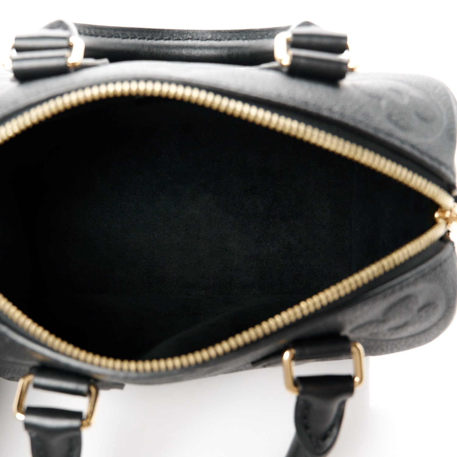 Louis Vuitton Empreinte Monogram Giant Speedy Bandouliere 20 Black 5 of 13