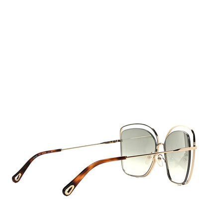 Chloe Poppy Cutout Square Sunglasses CE133S Havana Brown 4 of 5