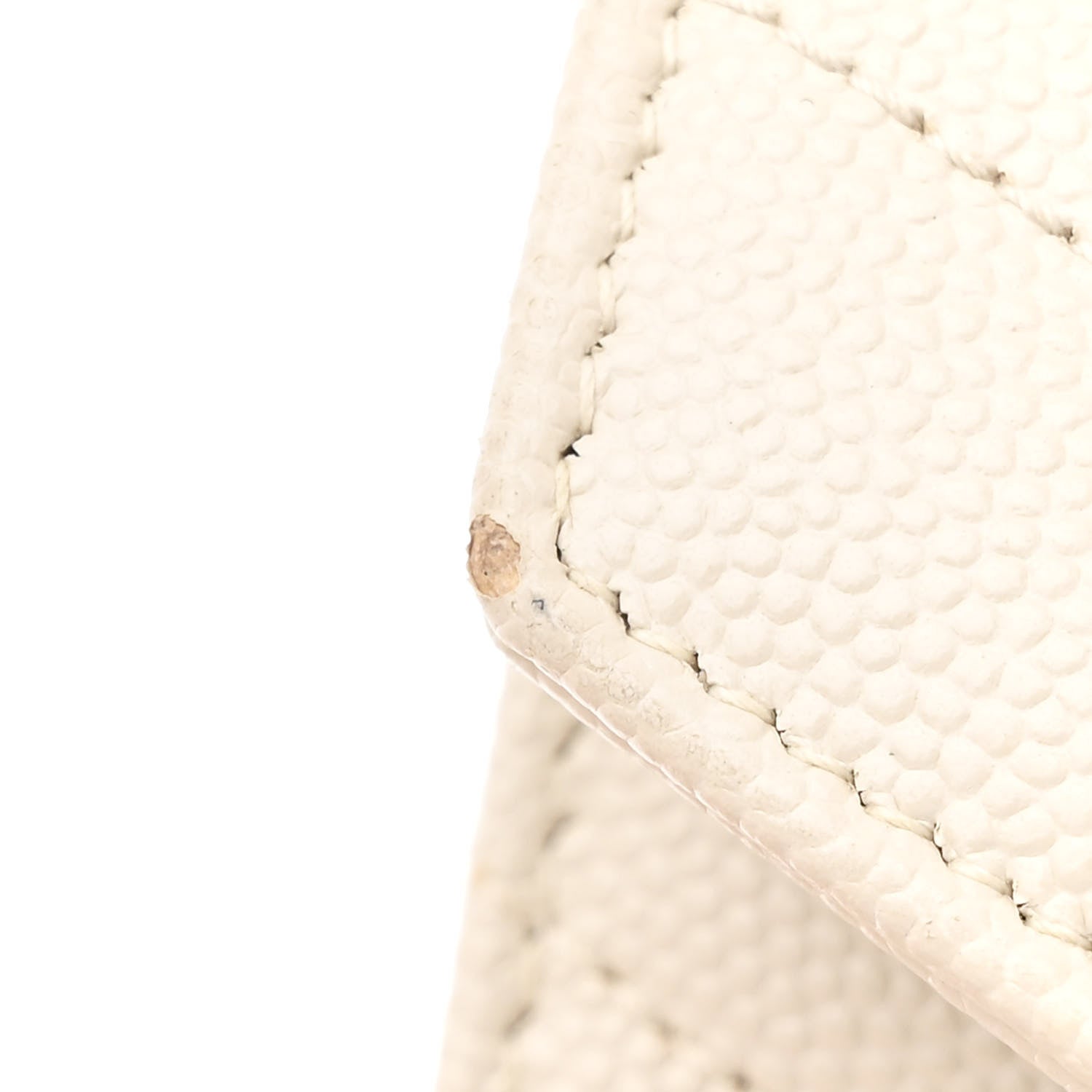 Saint Laurent Grain De Poudre Matelasse Chevron Monogram Envelope Chain Wallet Crema Soft 13 of 14