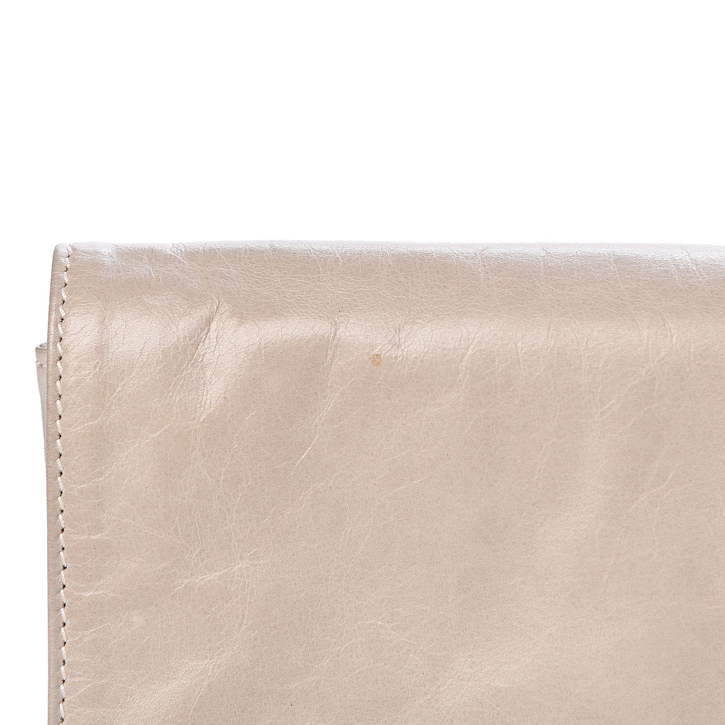 Nappa New Look Fold Over Clutch Alluminio