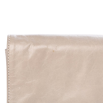 Prada Nappa New Look Fold Over Clutch Alluminio 7 of 10