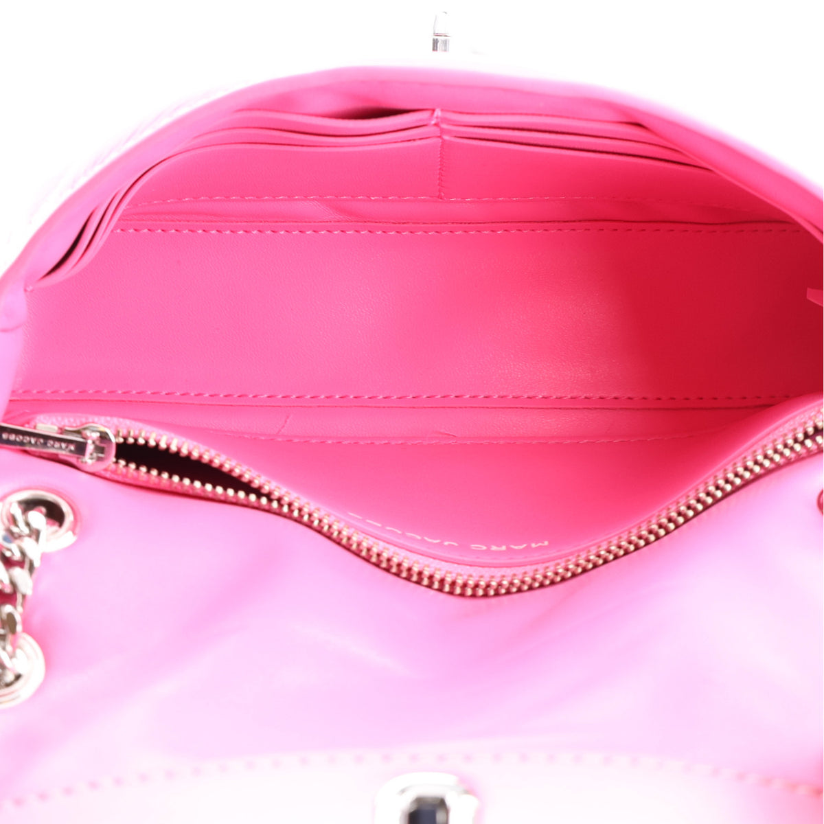 Quilted Dual Chain Small Shoulder Bag  Pink