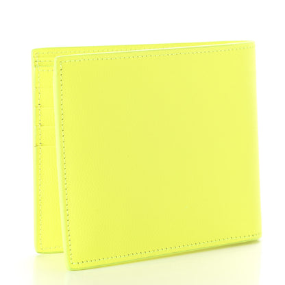 Saint Laurent Grain De Poudre Paris East West Wallet Neon Yellow 3 of 9