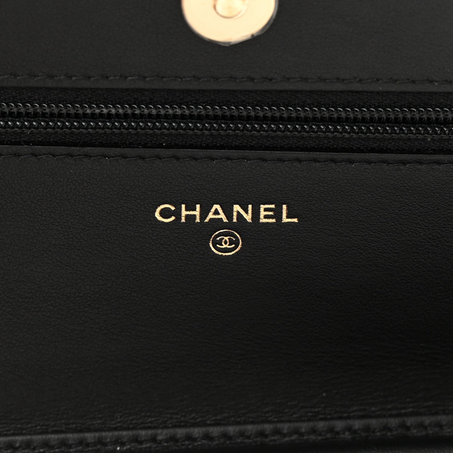 Chanel Caviar Quilted CC Filigree Wallet On Chain WOC Black 6 of 13
