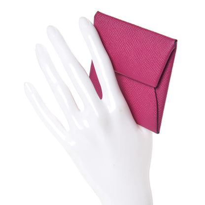 Hermes Epsom Bastia Coin Purse Rose Pourpre 2 of 7