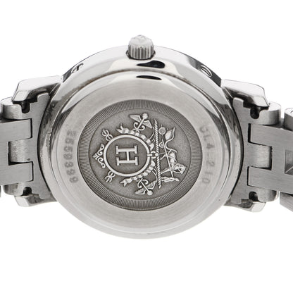 Hermes Stainless Steel 24mm Clipper Quartz Watch Blue 4 of 4