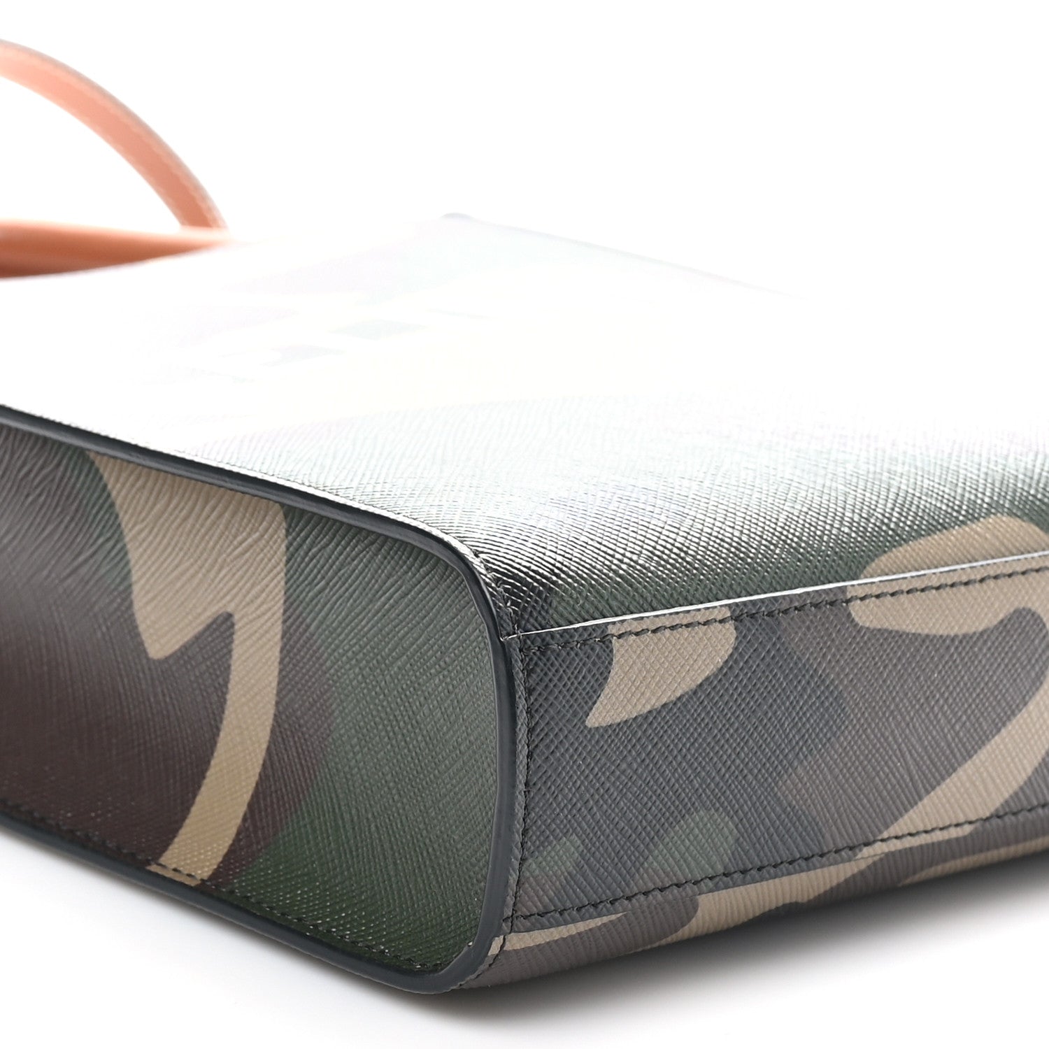 Celine Canvas Calfskin Mini Vertical Cabas Khaki 8 of 9