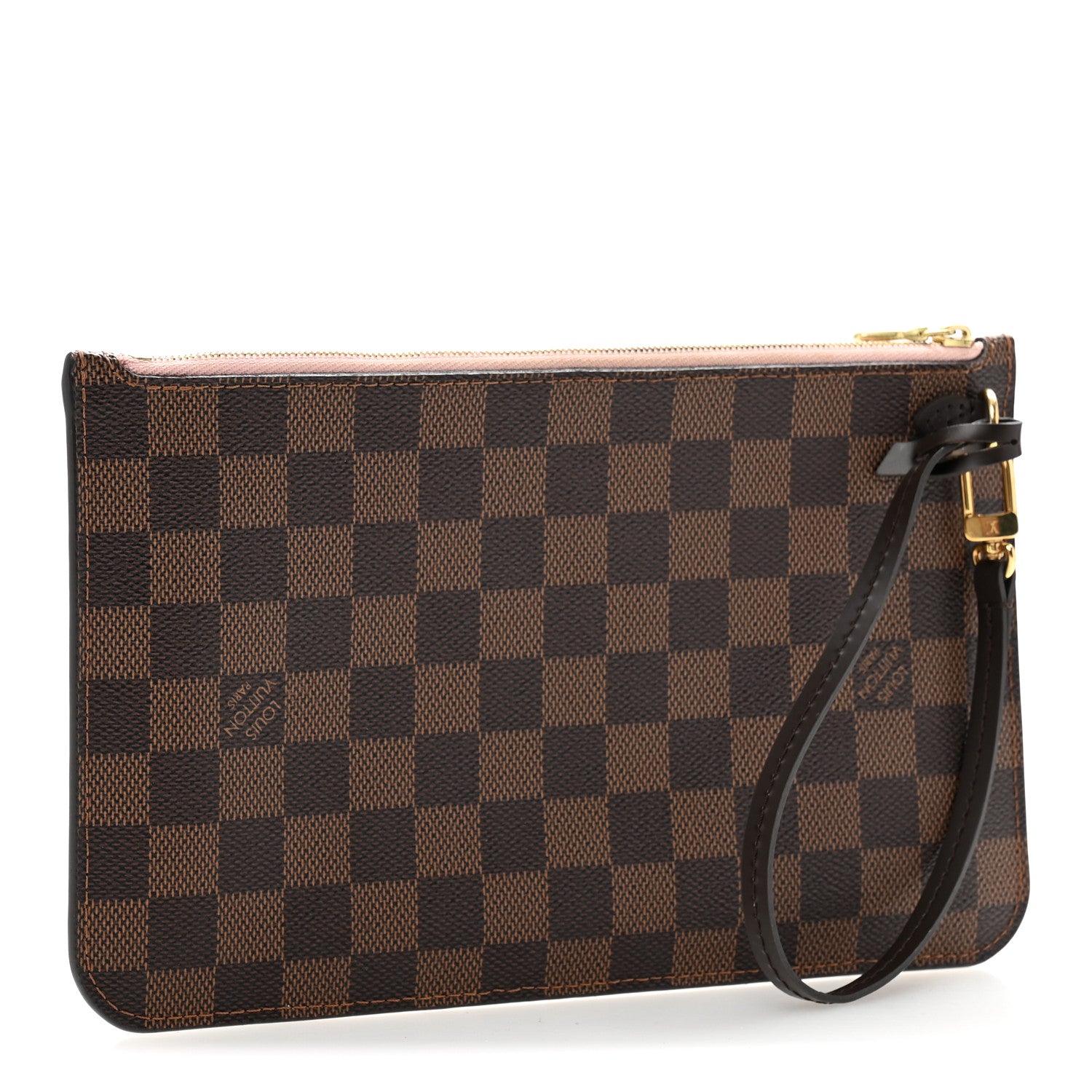 Louis Vuitton Damier Ebene Neverfull MM GM Pochette Rose Ballerine 3 of 8