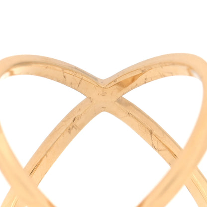 Gucci 18K Yellow Gold Diamond Running G Cross Ring 51 5.75 6 of 6