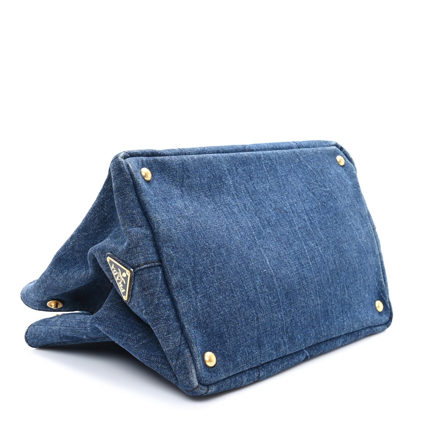 Denim Logo Tote Avio