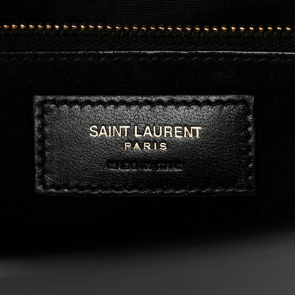 Saint Laurent Box Calfskin Monogram Large Solferino Shoulder Bag Black 6 of 10