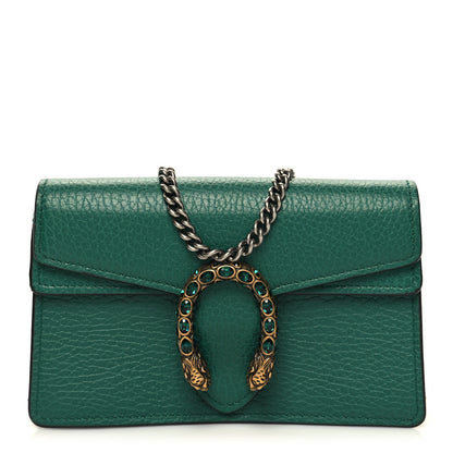 Gucci Dollar Calfskin Crystal Super Mini Dionysus Shoulder Bag Emerald 1 of 10