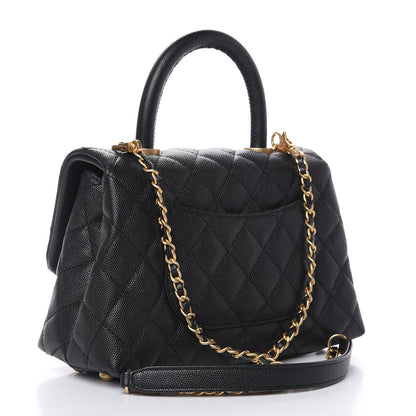 Chanel Caviar Quilted Mini Coco Handle Flap Black 3 of 9
