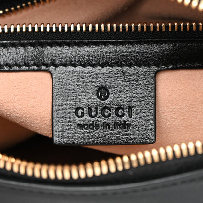 Gucci Textured Calfskin Small Horsebit 1955 Shoulder Bag Black 6 of 14