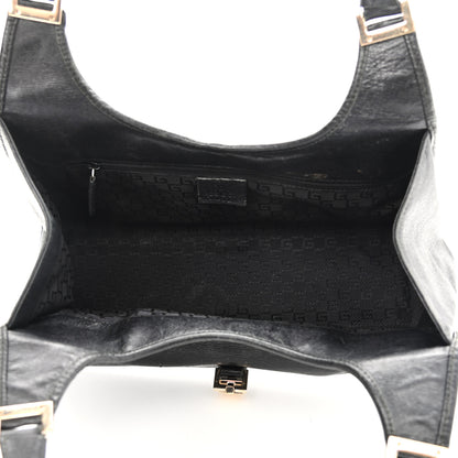 Gucci Calfskin Bardot Shoulder Bag Black 6 of 19