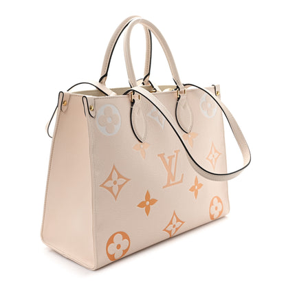 Louis Vuitton Empreinte Monogram Giant By The Pool Onthego MM Cream Saffron 3 of 9