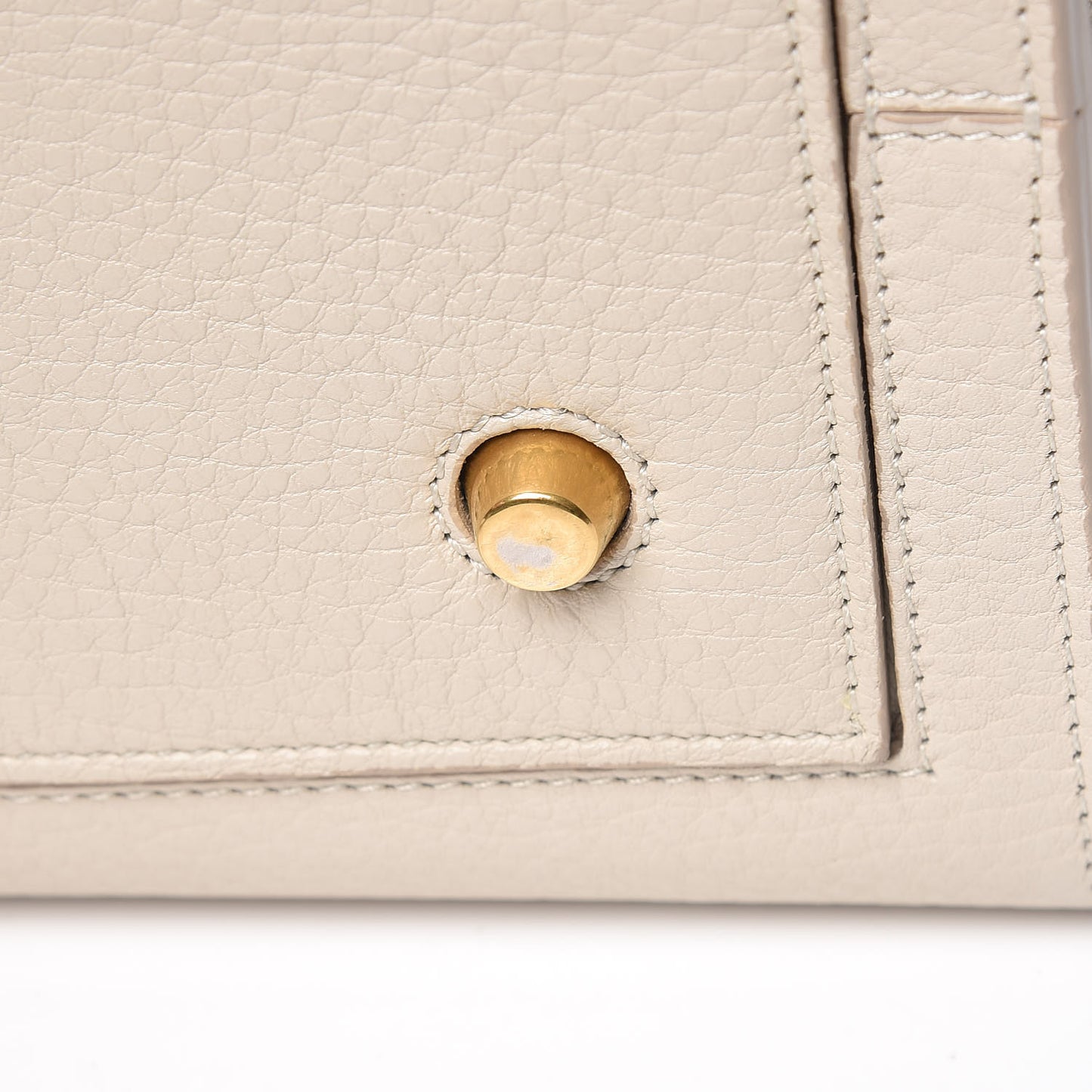 Crisped Calfskin Mini Tie Knot Tote Chalk