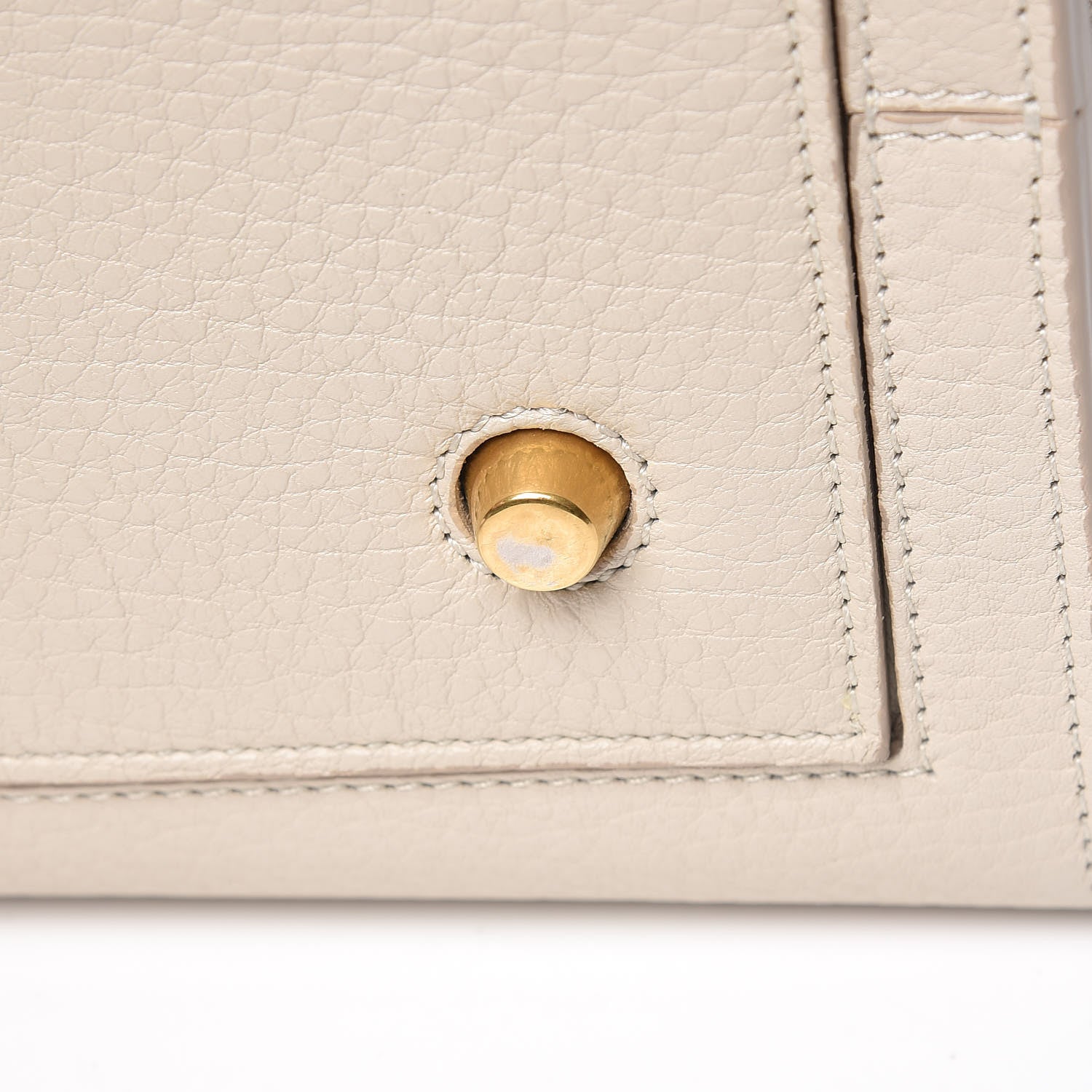 Celine Crisped Calfskin Mini Tie Knot Tote Chalk 13 of 14