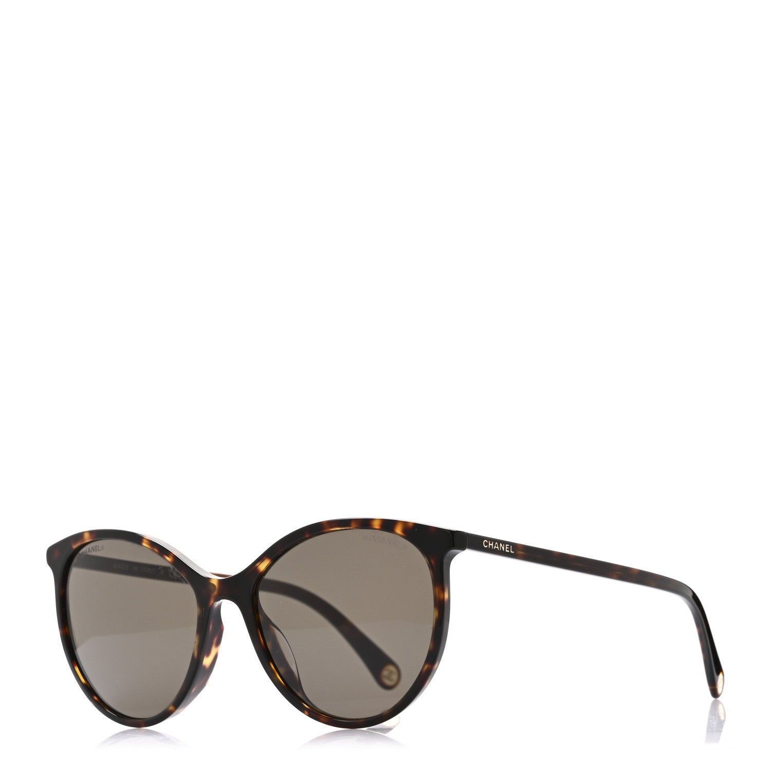 Chanel Acetate Pantos Cat Eye Sunglasses 5448-A Tortoise 1 of 6