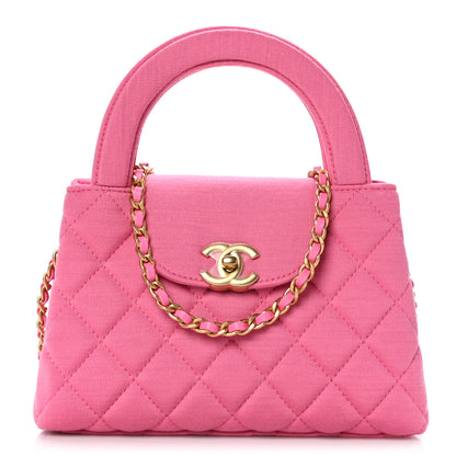 Chanel Jersey Quilted Nano Kelly Shopper Pink 1 of 9