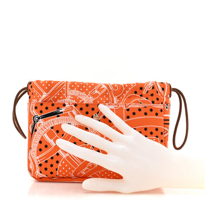 Hermes Barenia Silk Eperons d'Or Fourbi 20 PM Pouch Orange Fauve 2 of 10