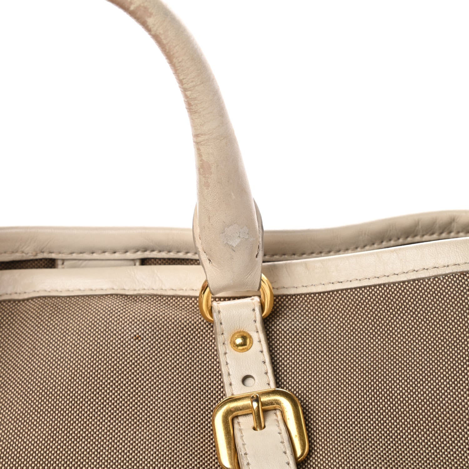 Prada Jacquard Logo Tote Talco 15 of 17
