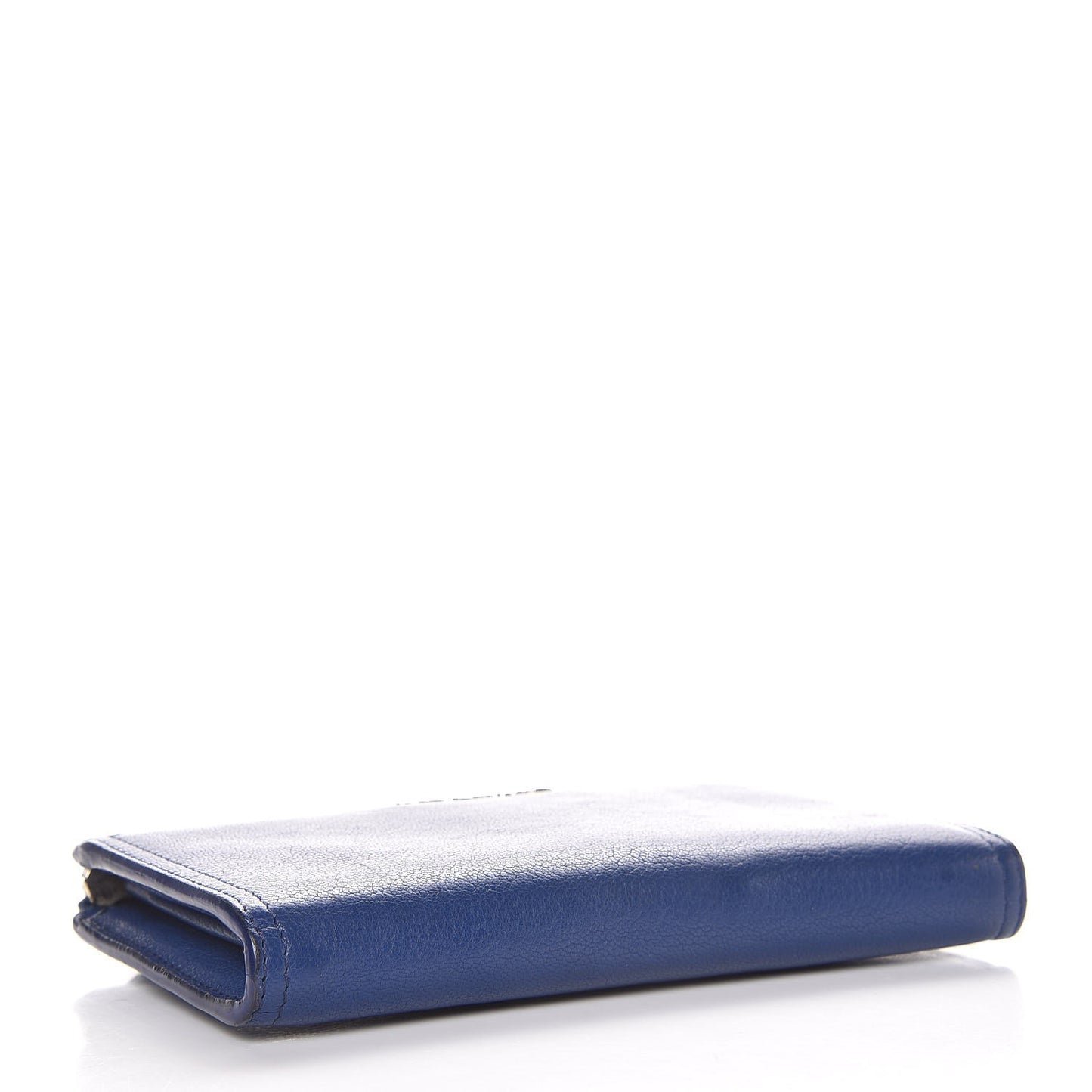 Sugar Goatskin Pandora Half Zip Long Wallet Medium Blue