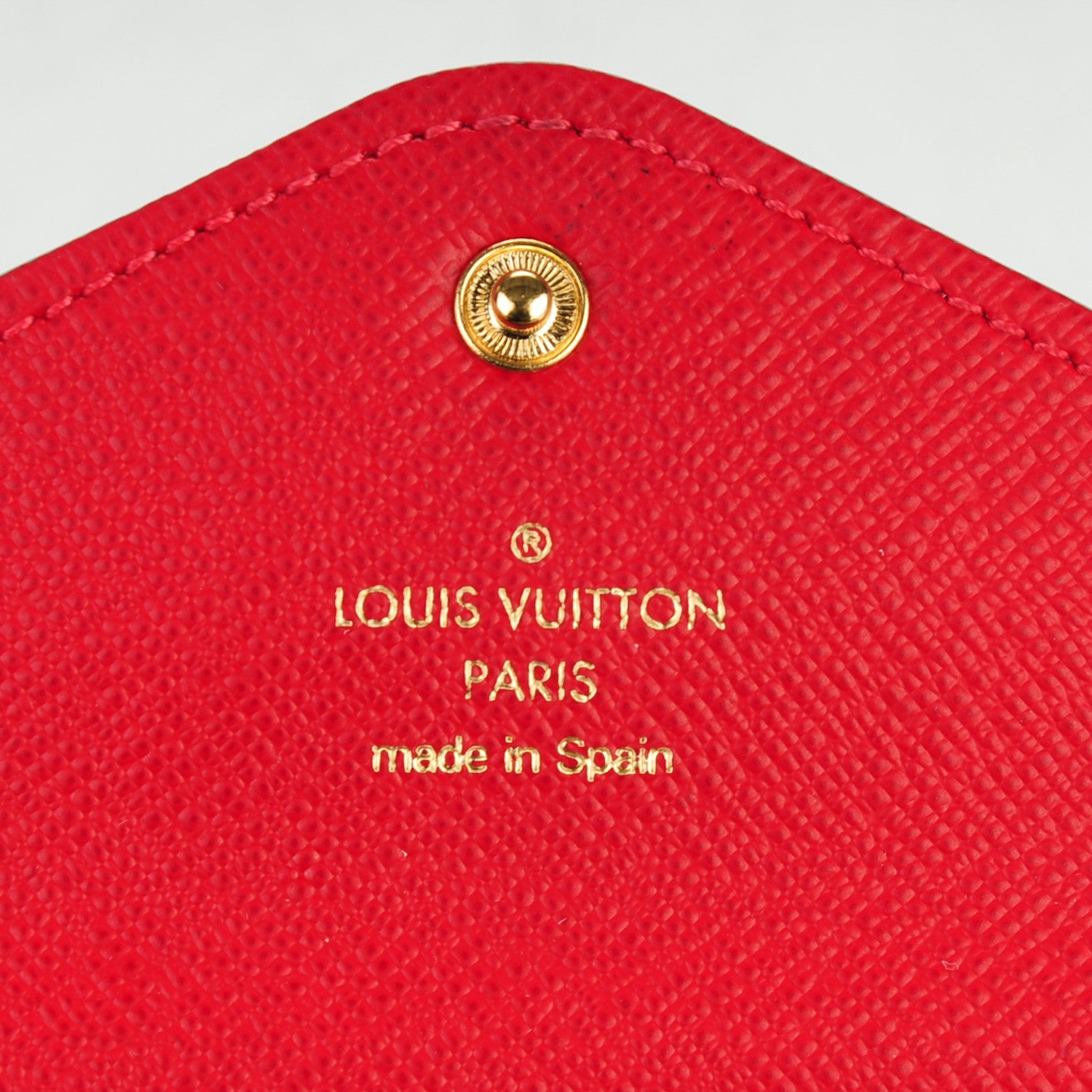 Louis Vuitton Damier Ebene Josephine Wallet Red 5 of 7
