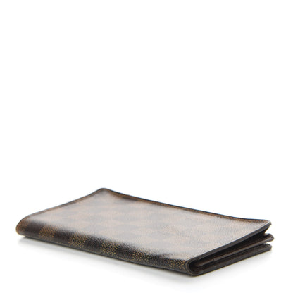 Louis Vuitton Damier Ebene Porte-Cartes Credit Yen Checkbook Wallet 4 of 6