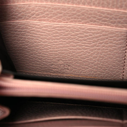 Gucci Calfskin Butterfly Farfalla Zip Around Wallet Perfect Pink 6 of 21
