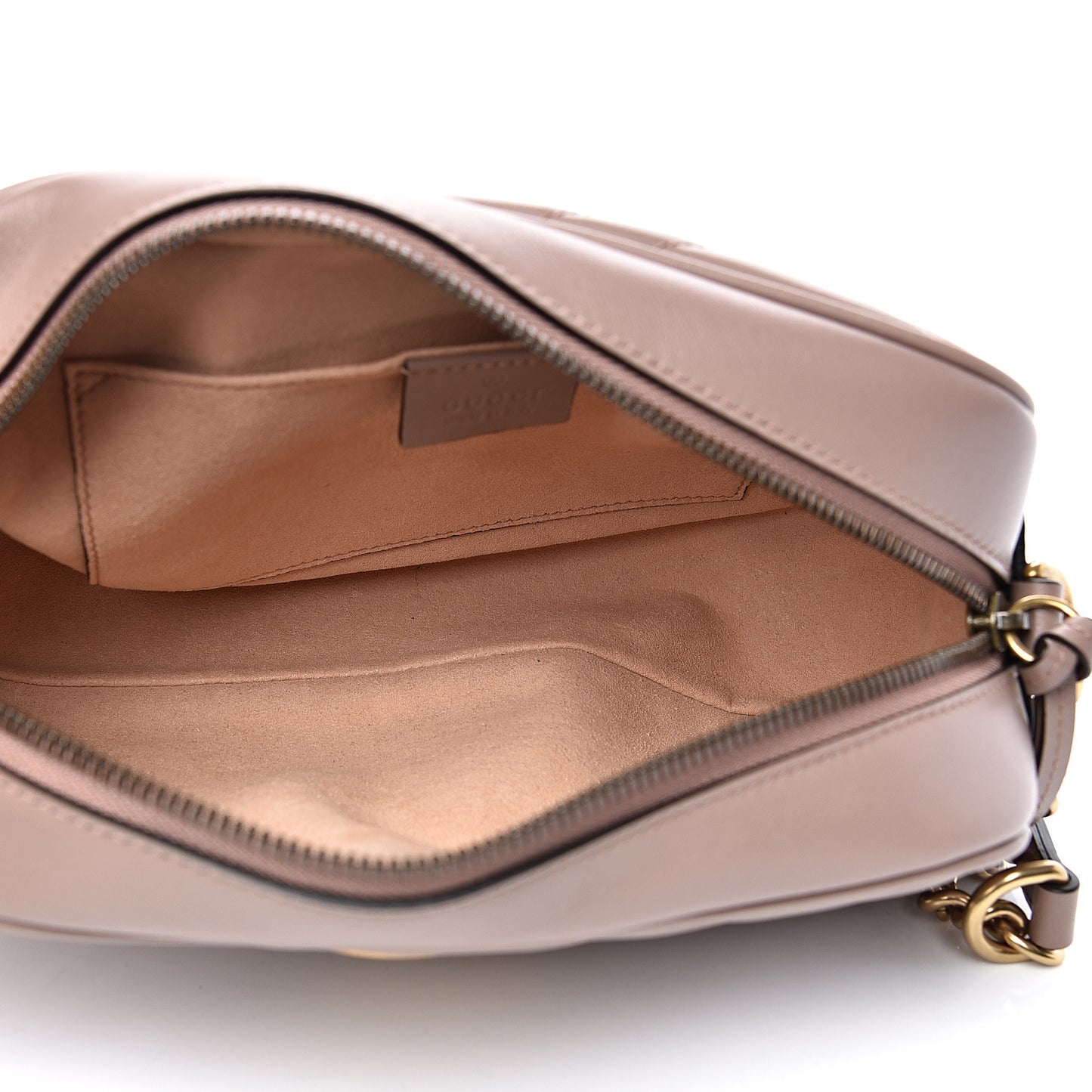 Calfskin Matelasse Small GG Marmont Chain Shoulder Bag Porcelain Rose