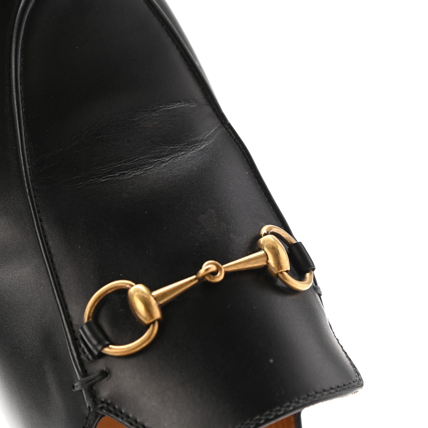 Calfskin Womens Princetown Slippers 38 Black